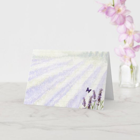 Lavendelfeld Karte (Orchidee)