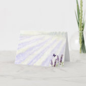 Lavendelfeld Karte (Vorderseite)