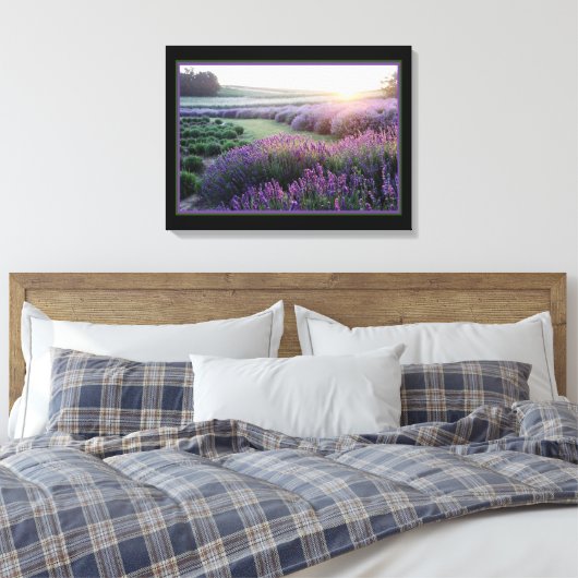 Lavendelfeld Leinwanddruck (Insitu (Schlafzimmer))