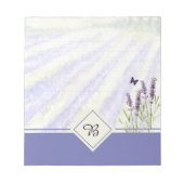 Lavendelfeld Notizblock (Vorderseite)