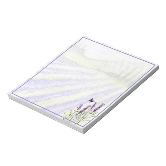 Lavendelfeld Notizblock (Rotiert)