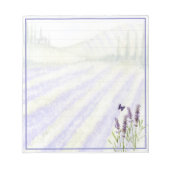 Lavendelfeld Notizblock (Vorderseite)