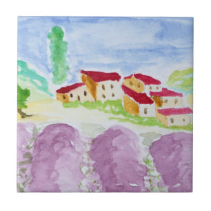 Lavendelfelder Abbaye de Senanque   Provence Fliese