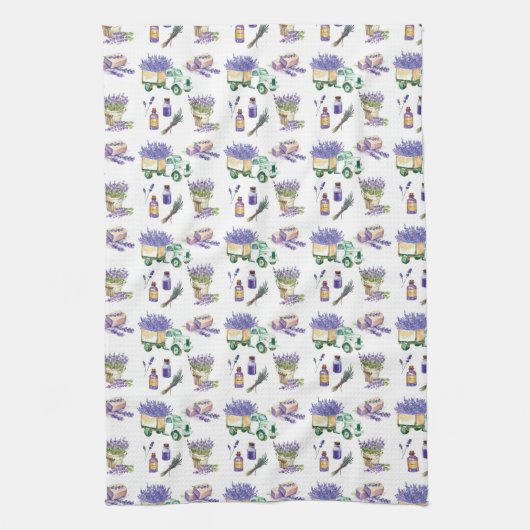 Lavendelfelder Geschirrtuch (Vertikal)