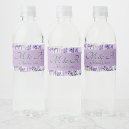 Lavendelfelder Hochwasser Flasche große Etiketten
