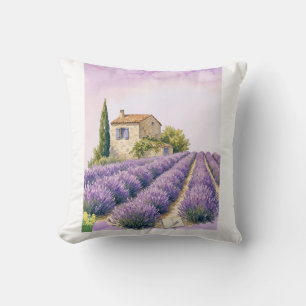 Lavendelfelder in der Provence Kissen