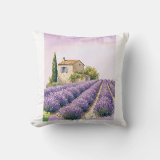 Lavendelfelder in der Provence Kissen