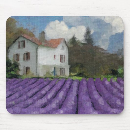 Lavendelfelder Mousepad (Vorne)
