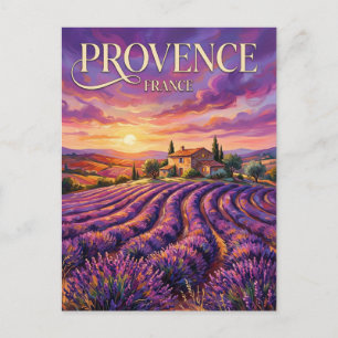 Lavendelfelder von Valensole Frankreich Postkarte