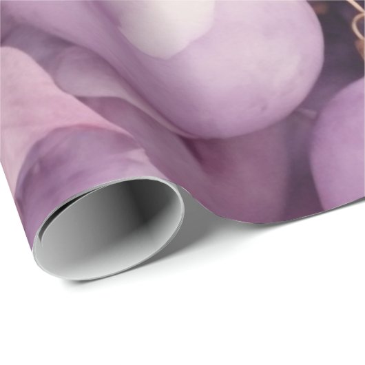 Lavendelfrost: Delikates Wintry-Glühen Geschenkpapier (Rolleneckpunkt)