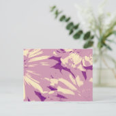 Lavendelgänseblümchen Postkarte (Stehend Vorderseite)