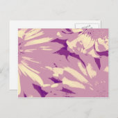 Lavendelgänseblümchen Postkarte (Vorne/Hinten)