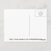 Lavendelgänseblümchen Postkarte (Rückseite)