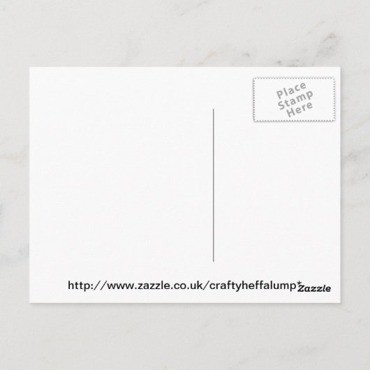 Lavendelgänseblümchen Postkarte (Rückseite)