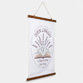 Lavendelgarten Blumen Teppich Wandteppich Mit Holzrahmen (Gewinkelt)