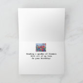 Lavendelgarten Liebe Geburtstag für meine Ehefrau Karte (Innenseite)