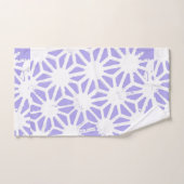 Lavendelgeometrie Badhandtuch Set (Handtuch)