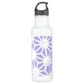 Lavendelgeometrie Edelstahlflasche (Vorderseite)
