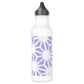 Lavendelgeometrie Edelstahlflasche (Links)