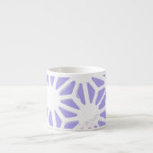 Lavendelgeometrie Espressotasse (Vorderseite)