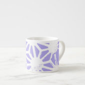 Lavendelgeometrie Espressotasse (Vorderseite Rechts)