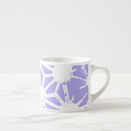 Lavendelgeometrie Espressotasse (Rechts)