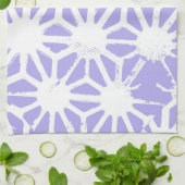 Lavendelgeometrie Geschirrtuch (Gefaltet)