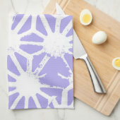 Lavendelgeometrie Geschirrtuch (Viertel Falte)