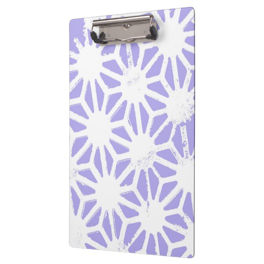 Lavendelgeometrie Klemmbrett (Links)