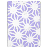 Lavendelgeometrie Klemmbrett (Rückseite)