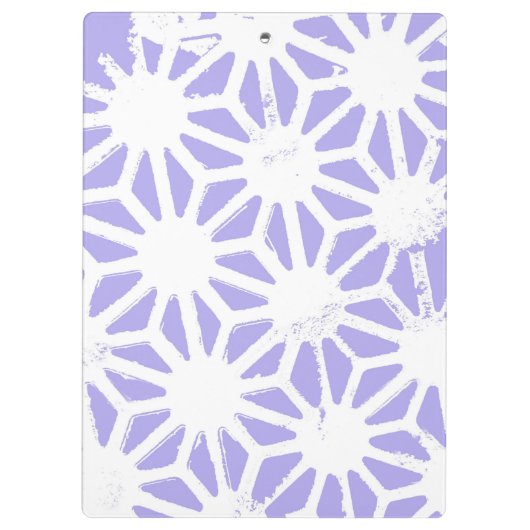 Lavendelgeometrie Klemmbrett (Rückseite)