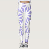 Lavendelgeometrie Leggings (Vorderseite)