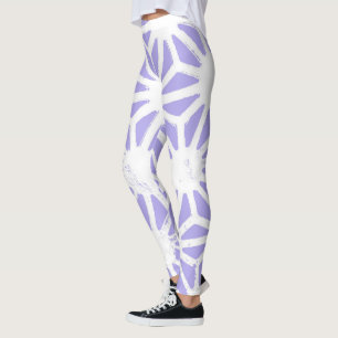 Lavendelgeometrie Leggings