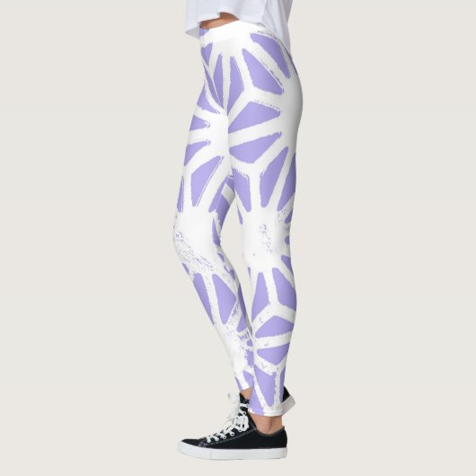 Lavendelgeometrie Leggings (Links)