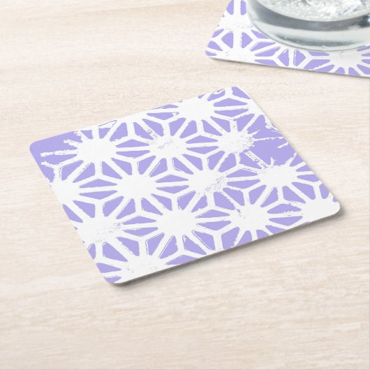 Lavendelgeometrie Rechteckiger Pappuntersetzer (angewinkelt)