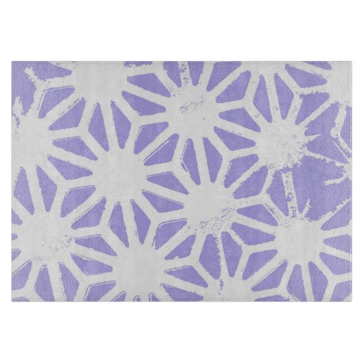 Lavendelgeometrie Schneidebrett (Vorderseite)