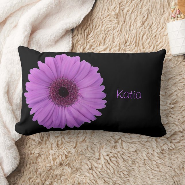 Lavendelgerbera-Gänseblümchen Lendenkissen (Decke)