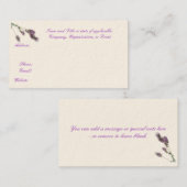 Lavendelgeschäft, Save the Date oder nennende Visitenkarte (Vorne/Hinten)