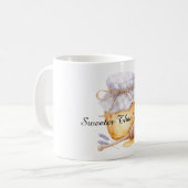 Lavendelglas Süßer Als Honig Kaffeetasse (Vorderseite Links)