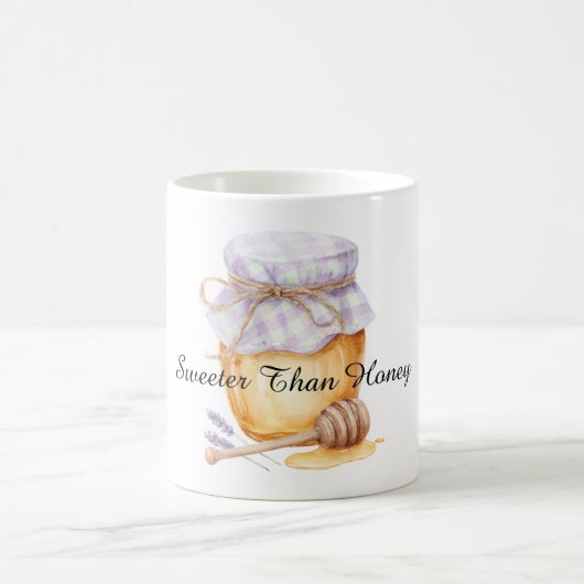Lavendelglas Süßer Als Honig Kaffeetasse (Mittel)