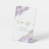 Lavendelgold begünstigt das Podest Sockelschild (Vorderseite)