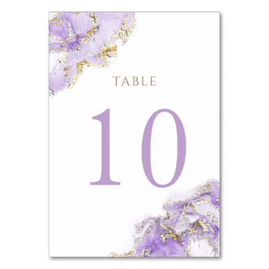 Lavendelgold Tischnummer 10 (Vorderseite)