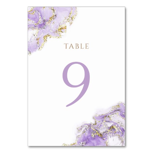 Lavendelgold Tischnummer 9 (Rückseite)