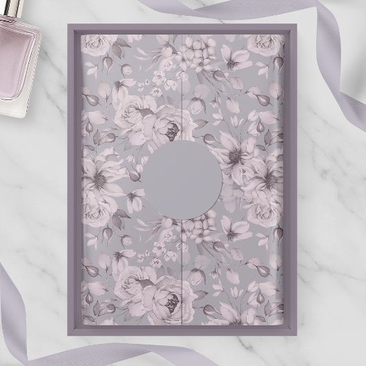 Lavendelgraue Floral Seidenpapier