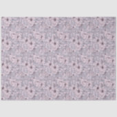 Lavendelgraue Floral Seidenpapier (Vorderseite)