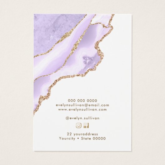 Lavendelhalskarte (Rückseite)