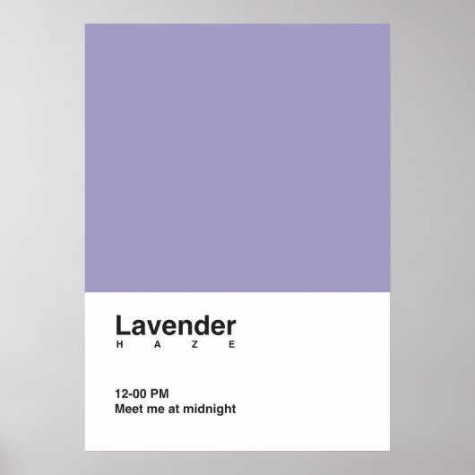 Lavendelhaze Poster (Vorne)