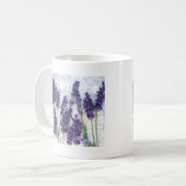 Lavendelhintergrund Kaffeetasse (Vorderseite Links)