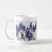 Lavendelhintergrund Kaffeetasse (Links)