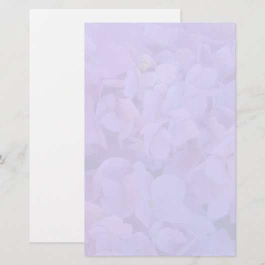 Lavendelhydrangea-Briefpapier Briefpapier (Vorne/Hinten)